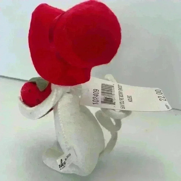 Annalee 6" 2009 Valentine Day doll You're Berry Sweet Boy Mouse 102409 - Picture 4 of 4